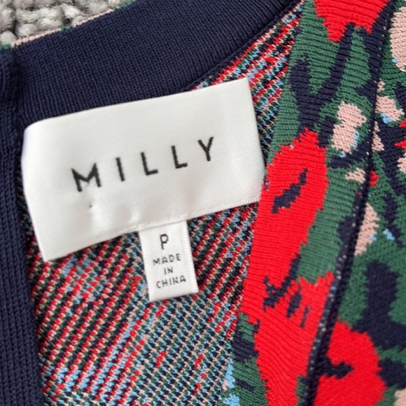 MILLY mermaid hem midi dress floral print - Picture 4 of 6